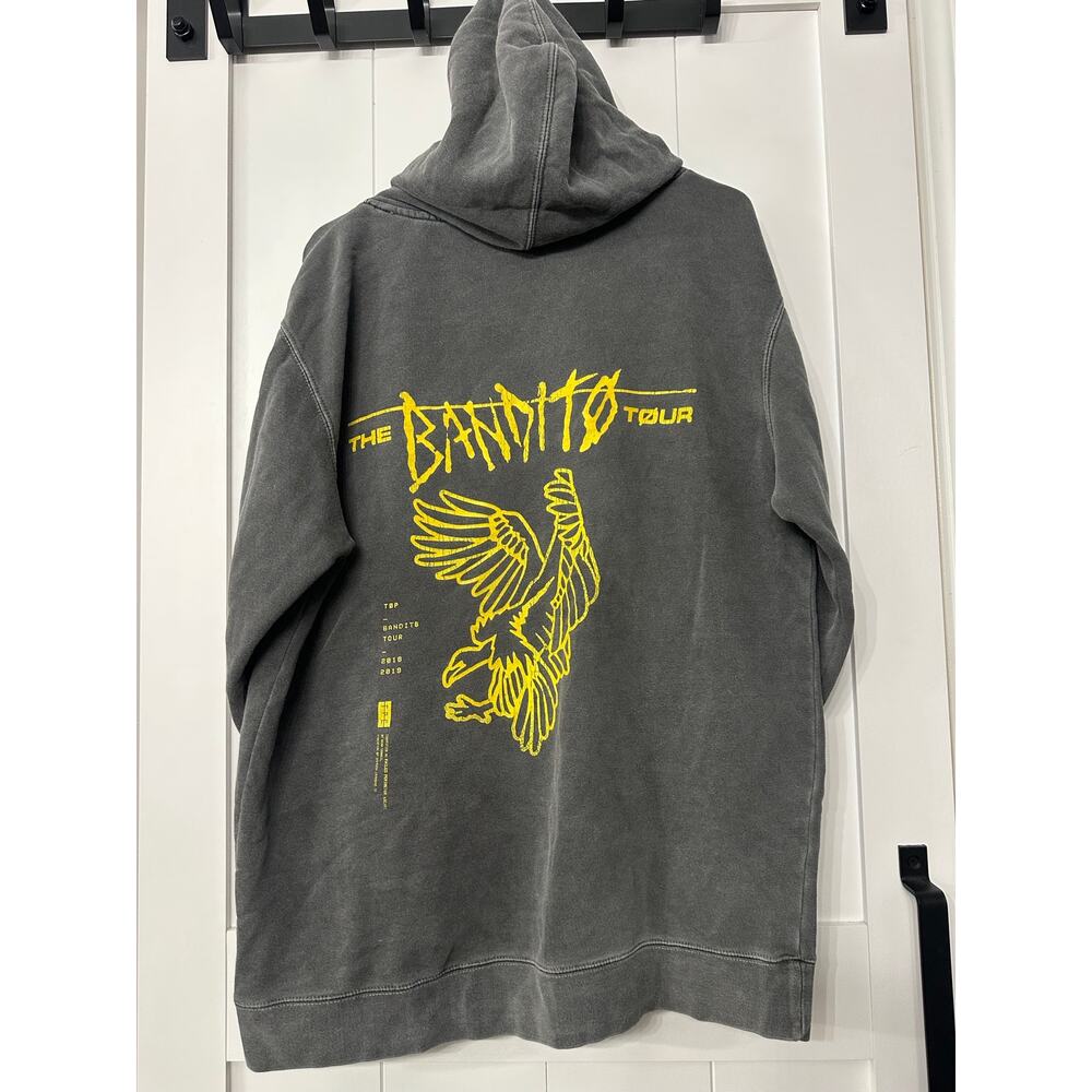 Twenty One Pilots Hoodie Mens Medium Gray Bandito Band Tour 2019 Sweatshirt Sz L
